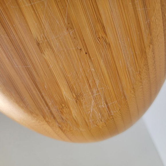 Totally‎ Bamboo Oval Wooden Serving Bowl Natural Bamboo Color - Picture 7 of 12